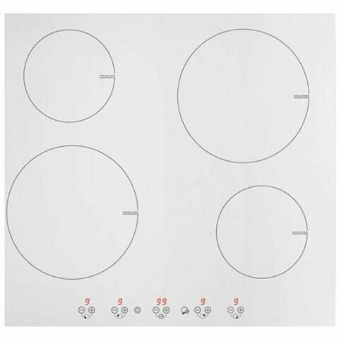 PLADOS Piano Cottura PBIL640Tk1 a Induzione 4 Zone Cottura da 58 cm Colore Bianco