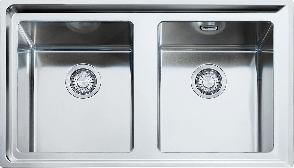 Franke NPX 620 Neptune Plus Lavello 2 vasche incasso 86 x 51 - inox satinato - 101.0068.373