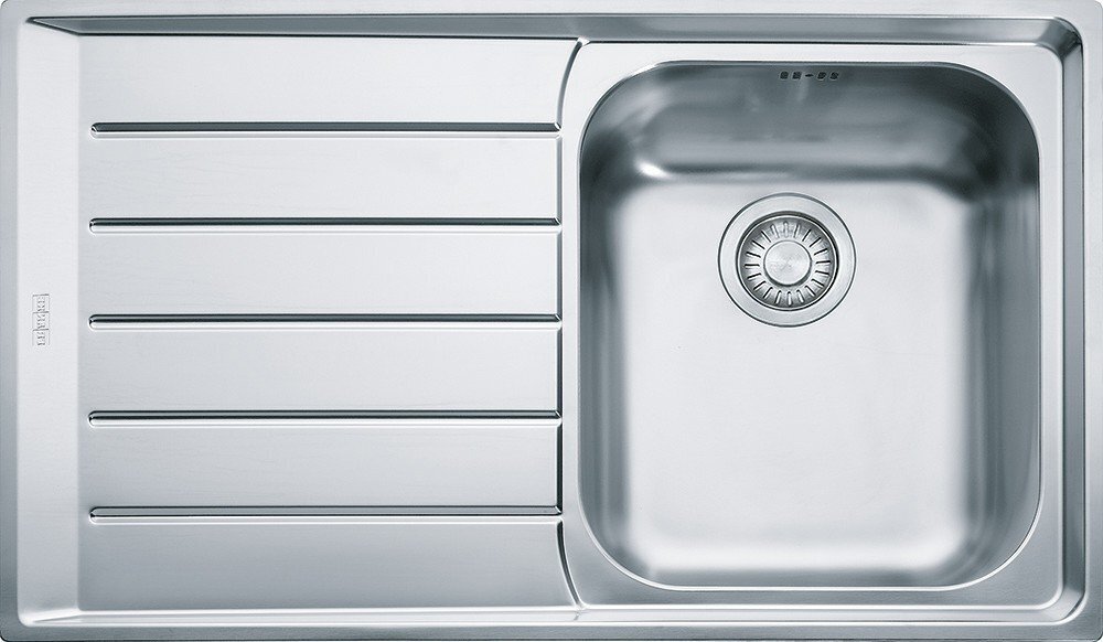 Franke NEX 611 Neptune Lavello 1 vasca incasso 86 x 51 con gocciolatoio destro - inox satinato - 101.0040.731