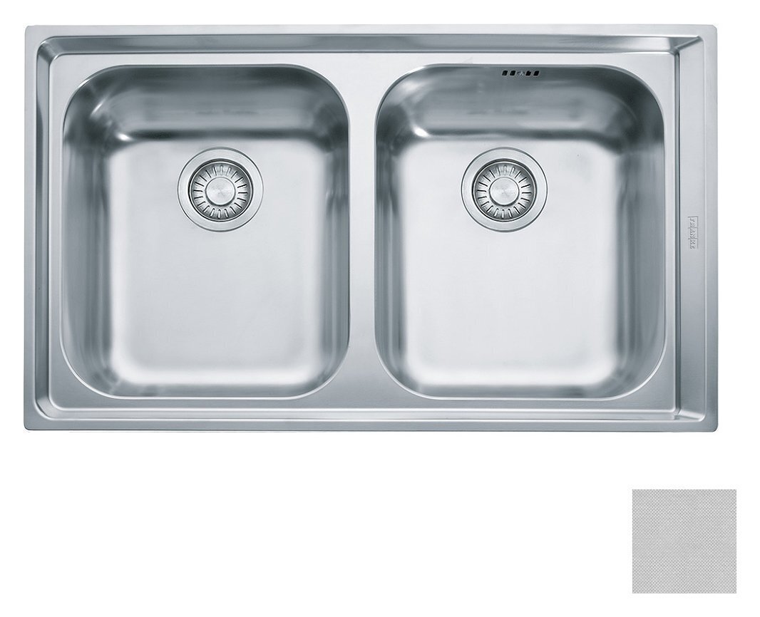 Franke NET 620 Neptune Lavello 2 vasche incasso 86 x 51 - microdekor - 101.0040.741