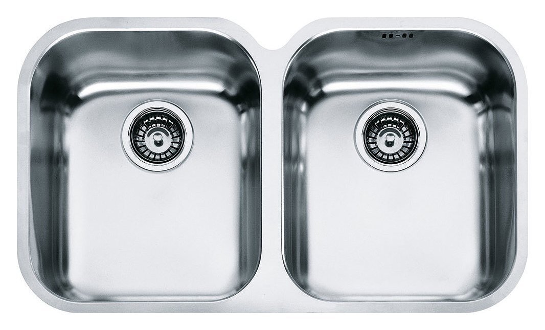 Franke AMX 120 Lavello 2 vasche sottotop 72 x 40 - inox satinato - 122.0021.446