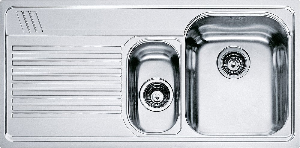 Franke AMX 651 Armonia Lavello 1 vasca e 1/2 incasso 100 x 50 con gocciolatoio destro - inox satinato - 101.0022.379