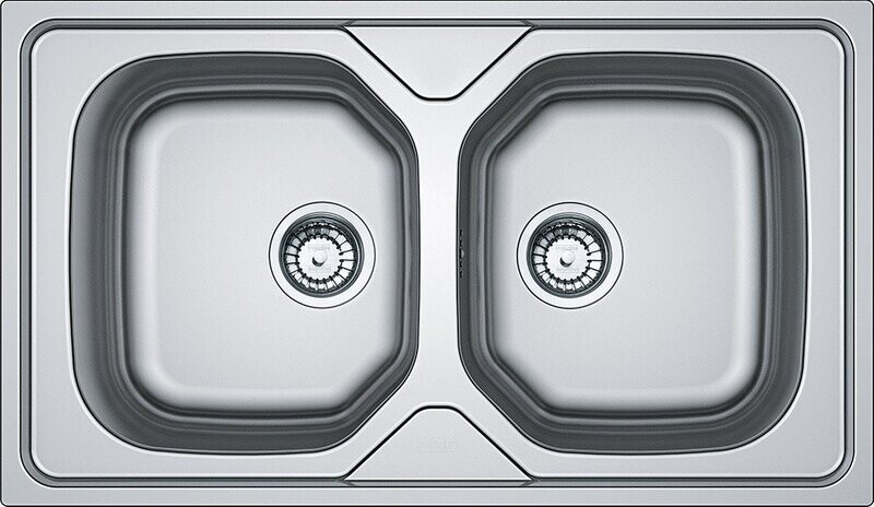 Franke OLX 620-L Onda Line Lavello 2 vasche incasso 86 x 50 - inox satinato - 101.0180.197 Franke OLX 620-L Onda Line Lavello 2 vasche incasso 86 x 50 - inox satinato - 101.0180.197