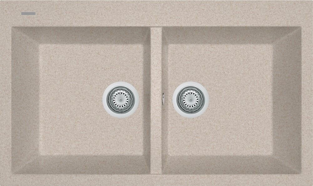 Plados Telma AM8620 UG 94 - MICROULTRAGRANIT Elegance Lavello 2 vasche cm. 86x51 - avena
