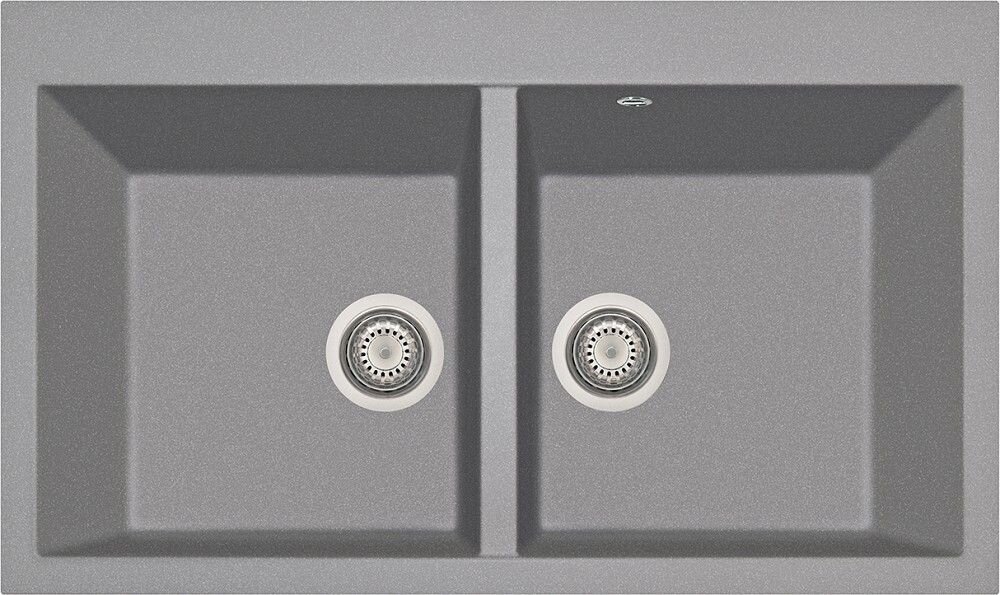 Plados Telma AM8620 UM 42 - ULTRAMETAL Elegance Lavello 2 vasche 86 x 51 cm - titanio