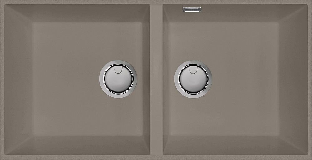 Plados Telma AM8620 NS N3 - NANOSTONE Elegance Lavello 2 vasche cm. 86x51 - argan