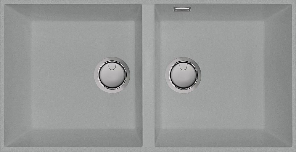 Plados Telma AM8620 NS N4 - NANOSTONE Elegance Lavello 2 vasche cm. 86x51 - urban grey