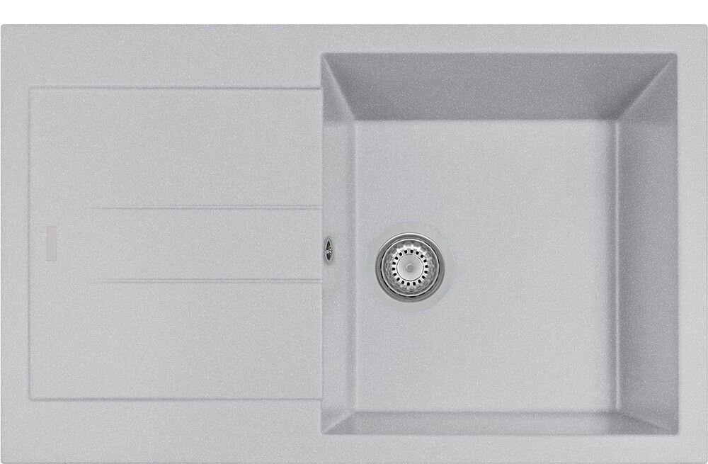 Plados Telma AM7810 UM 41 - ULTRAMETAL Elegance Lavello 1 vasca + gocciolatoio reversibile cm. 78x50 - alluminio