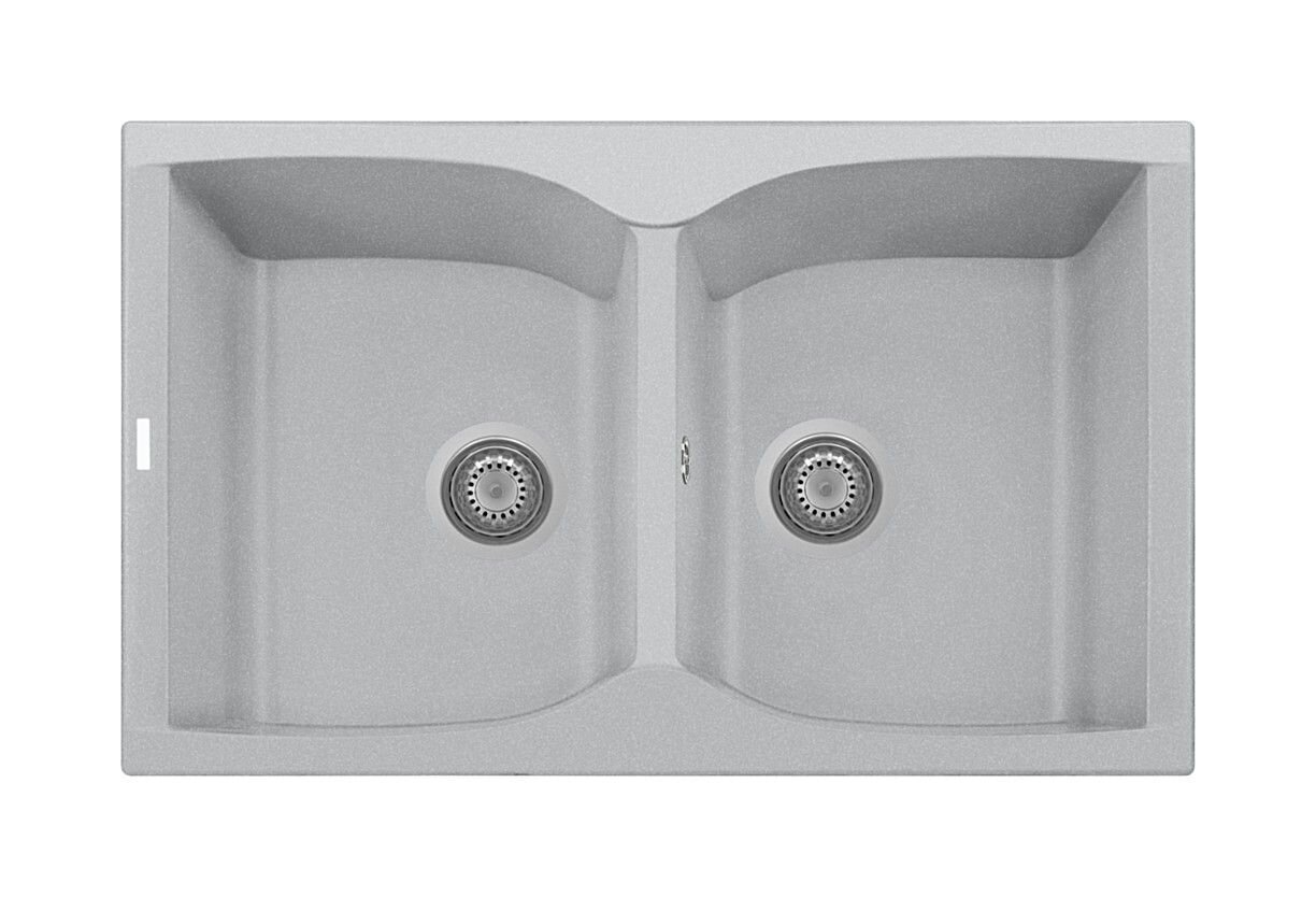 Plados Telma NK07920 UM 41 - ULTRAMETAL Corax Lavello 2 vasche cm. 79x50 - alluminio