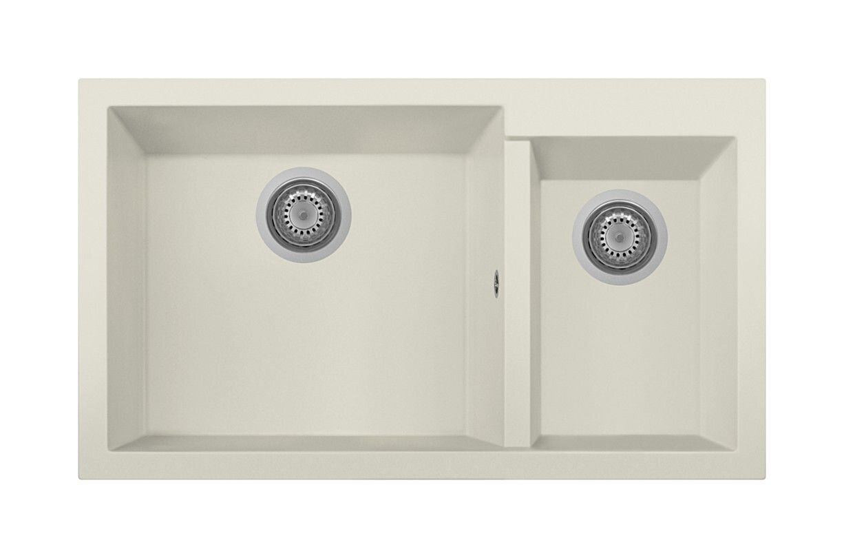 Plados Telma ON8620 UG 56 - MICROULTRAGRANIT One Lavello 1 vasca e mezza cm. 86x50 - jasmine