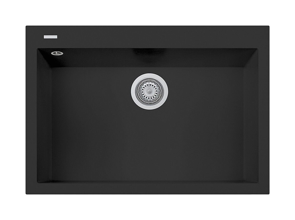 Plados Telma ON7610 UG 70 - MICROULTRAGRANIT One Lavello 1 vasca 76x50 cm - nero matt
