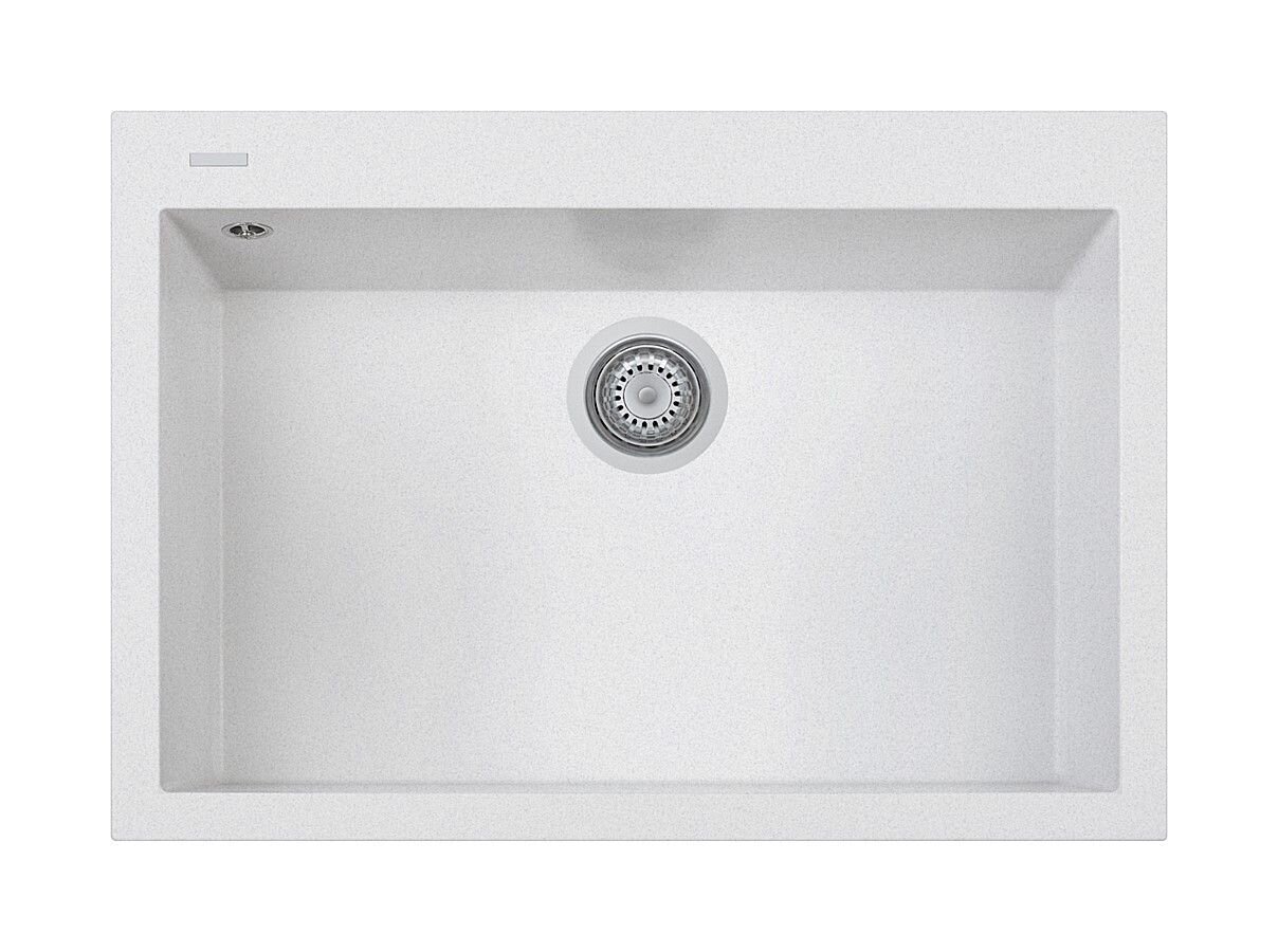 Plados Telma ON7610 UG 90 - MICROULTRAGRANIT One Lavello 1 vasca cm. 76x50 - bianco opale