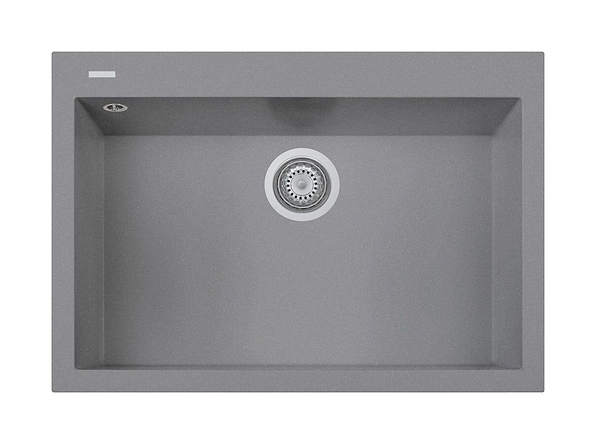 Plados Telma ON7610 UM 42 - ULTRAMETAL One Lavello 1 vasca 76 x 50 cm - titanio
