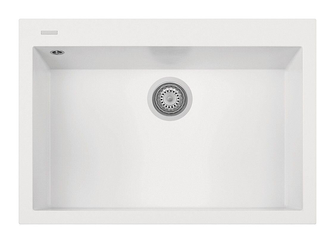 Plados Telma ON7610 NS N1 - NANOSTONE One Lavello 1 vasca cm. 76x50 - pure white