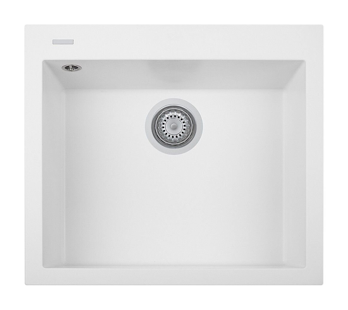 Plados Telma ON6010 UG 58 - MICROULTRAGRANIT One Lavello 1 vasca 60 x 51 cm - bianco latte