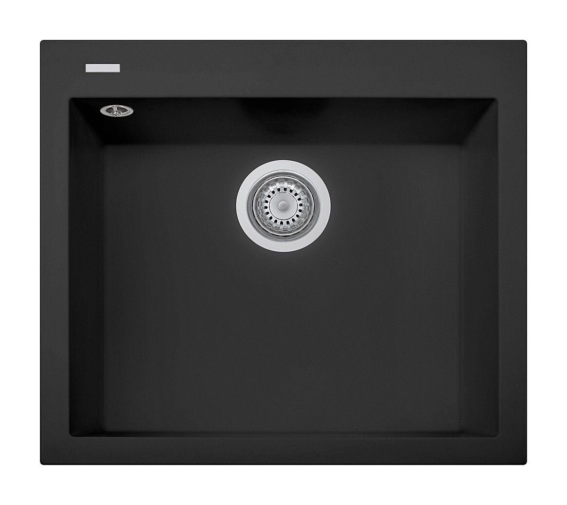 Plados Telma ON6010 UG 70 - MICROULTRAGRANIT One Lavello 1 vasca 60 x 51 cm - nero matt