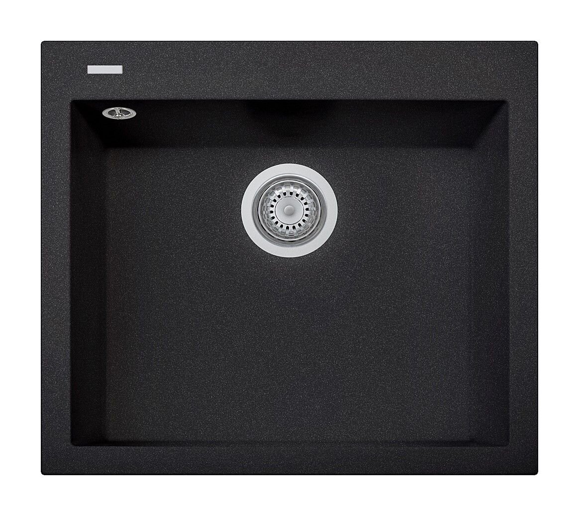 Plados Telma ON6010 UM 44 - ULTRAMETAL One Lavello 1 vasca cm. 60x51 - nero