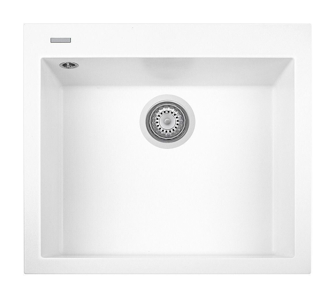 Plados Telma ON6010 NS N1 - NANOSTONE One Lavello 1 vasca cm. 60x51 - pure white