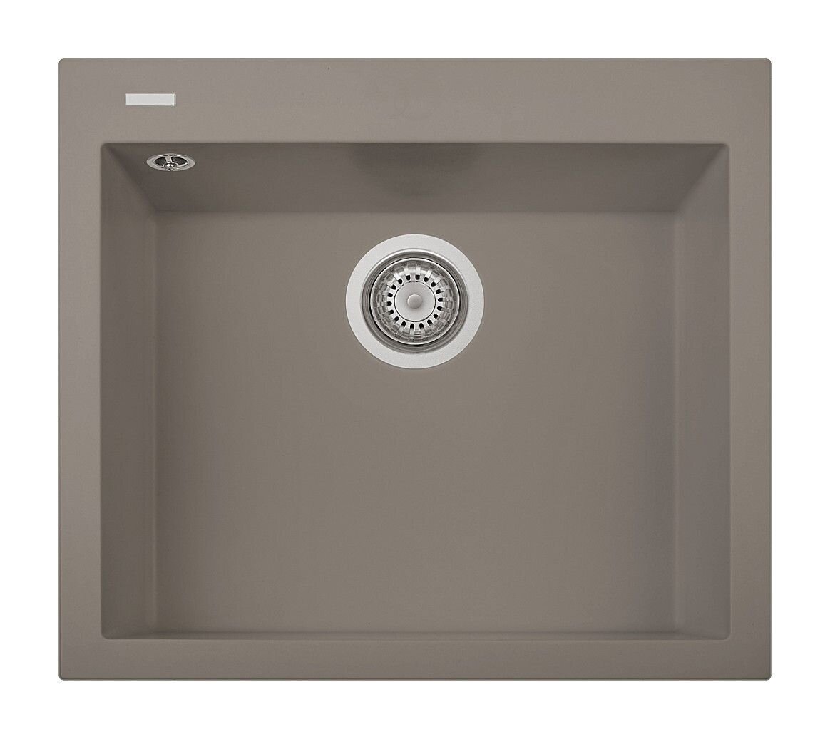 Plados Telma ON6010 NS N3 - NANOSTONE One Lavello 1 vasca cm. 60x51 - argan