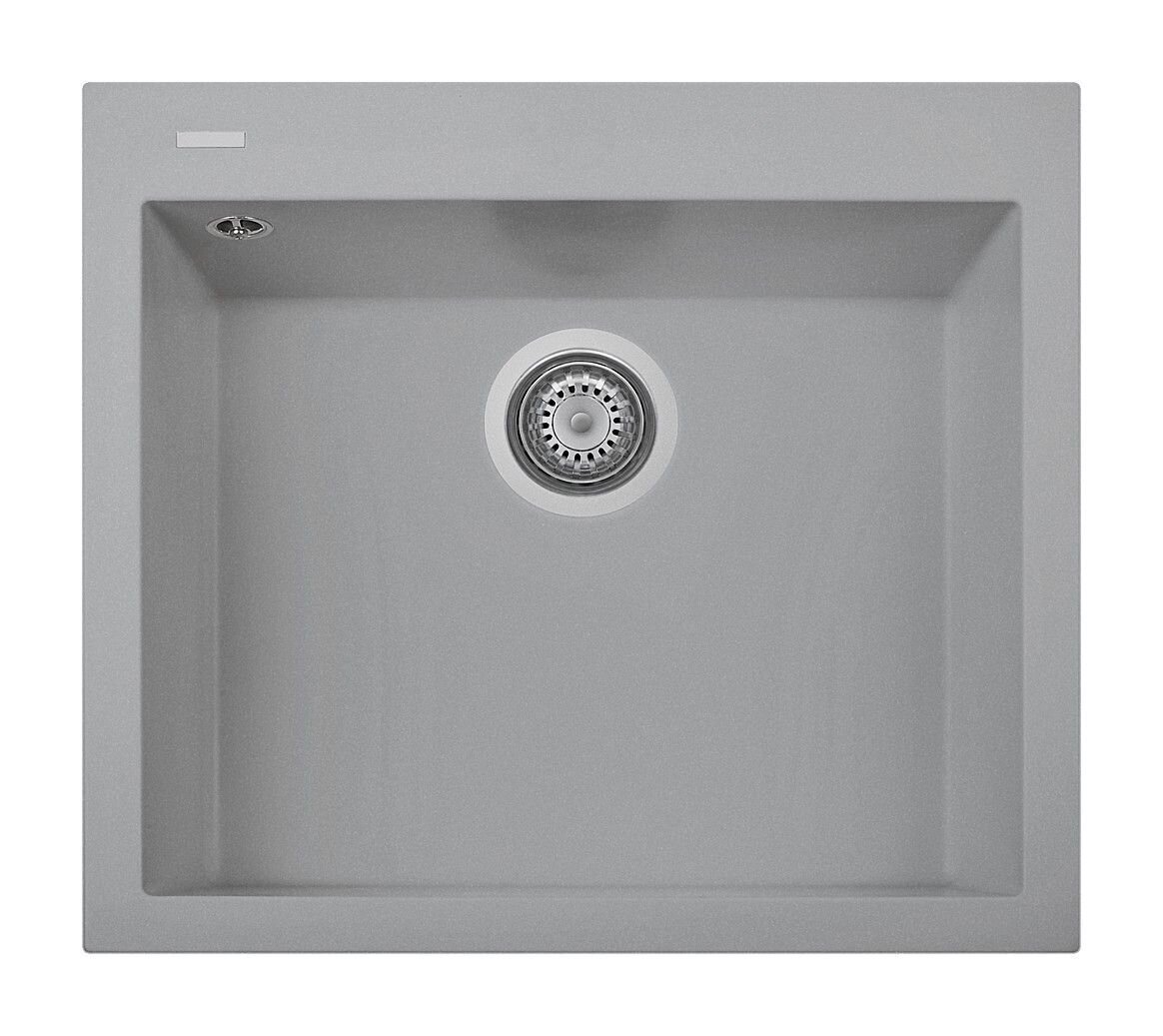 Plados Telma ON6010 NS N4 - NANOSTONE One Lavello 1 vasca cm. 60x51 - urban grey
