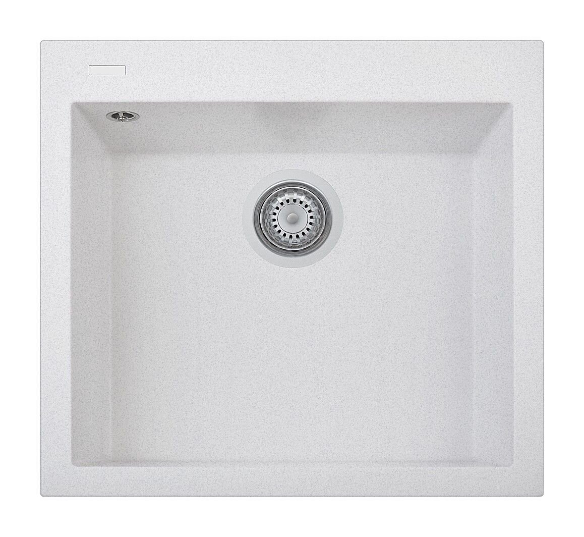 Plados Telma ON5610 UG 90 - MICROULTRAGRANIT One Lavello 1 vasca cm. 56x50 - bianco opale