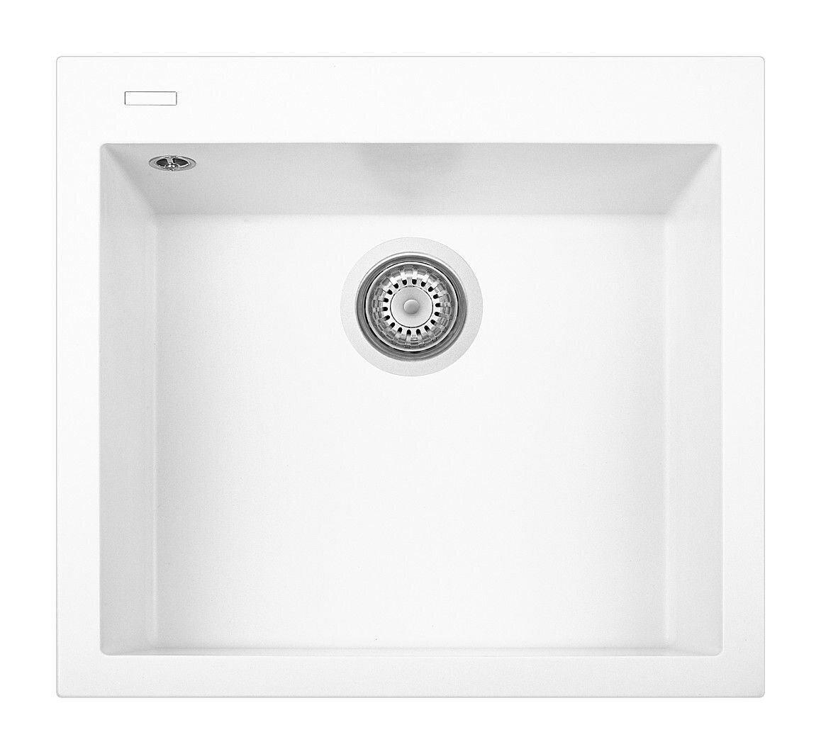 Plados Telma ON5610 NS N1 - NANOSTONE One Lavello 1 vasca cm. 56x50 - pure white