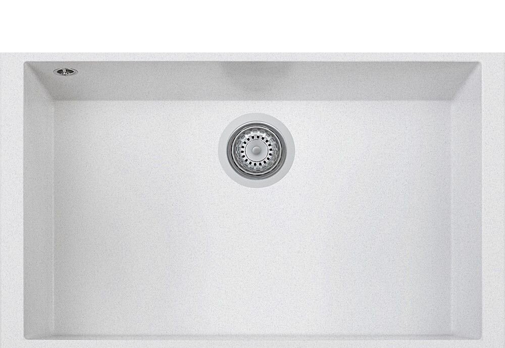 Plados Telma ON7610ST UG 90 - MICROULTRAGRANIT One Lavello 1 vasca cm. 76x43.5 - bianco opale