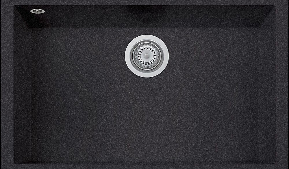Plados Telma ON7610ST UG 95 - MICROULTRAGRANIT One Lavello 1 vasca 76 x 44 cm - nero ebony