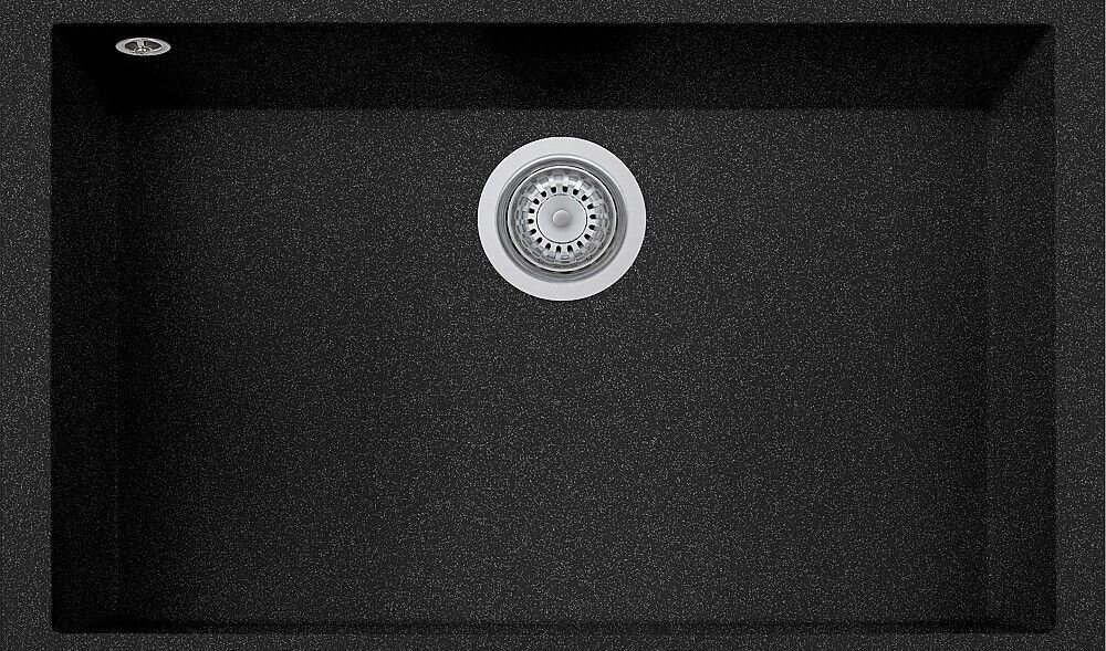 Plados Telma ON7610ST UM 44 - ULTRAMETAL One Lavello 1 vasca cm. 76x43.5 - nero