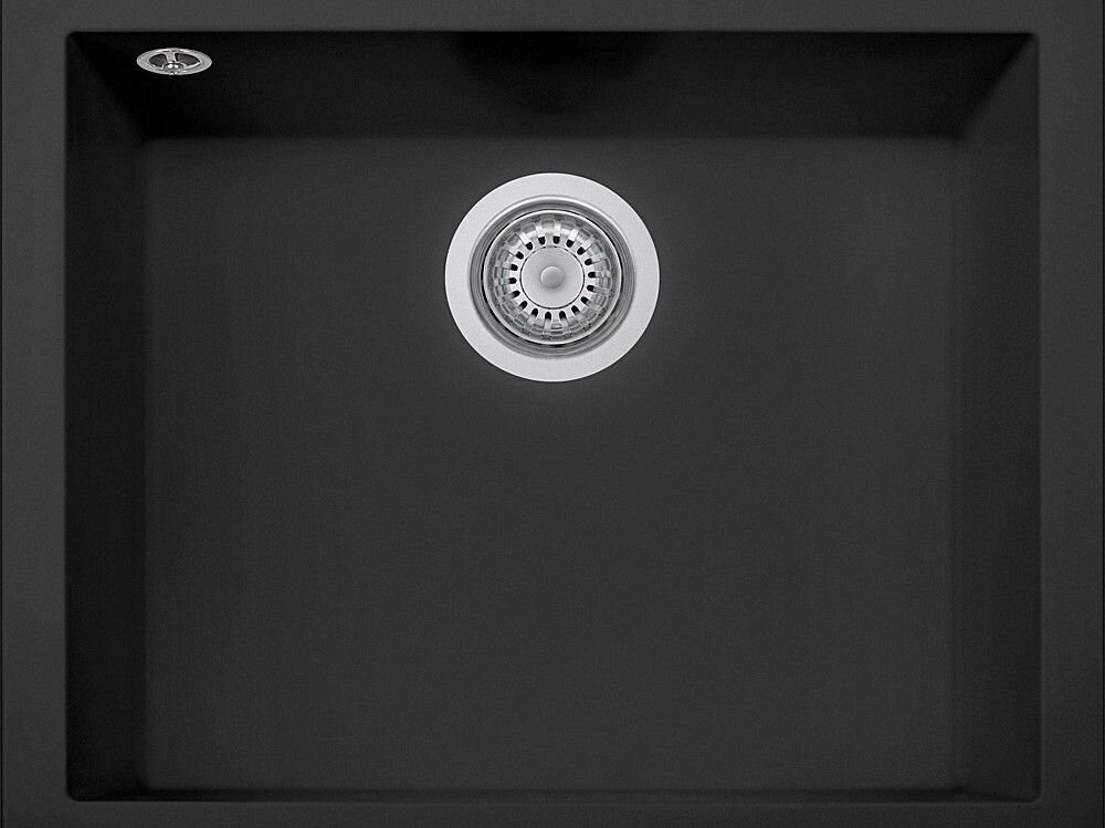 Plados Telma ON6010ST UG 70 - MICROULTRAGRANIT One Lavello 1 vasca 60 x 44 cm - nero matt