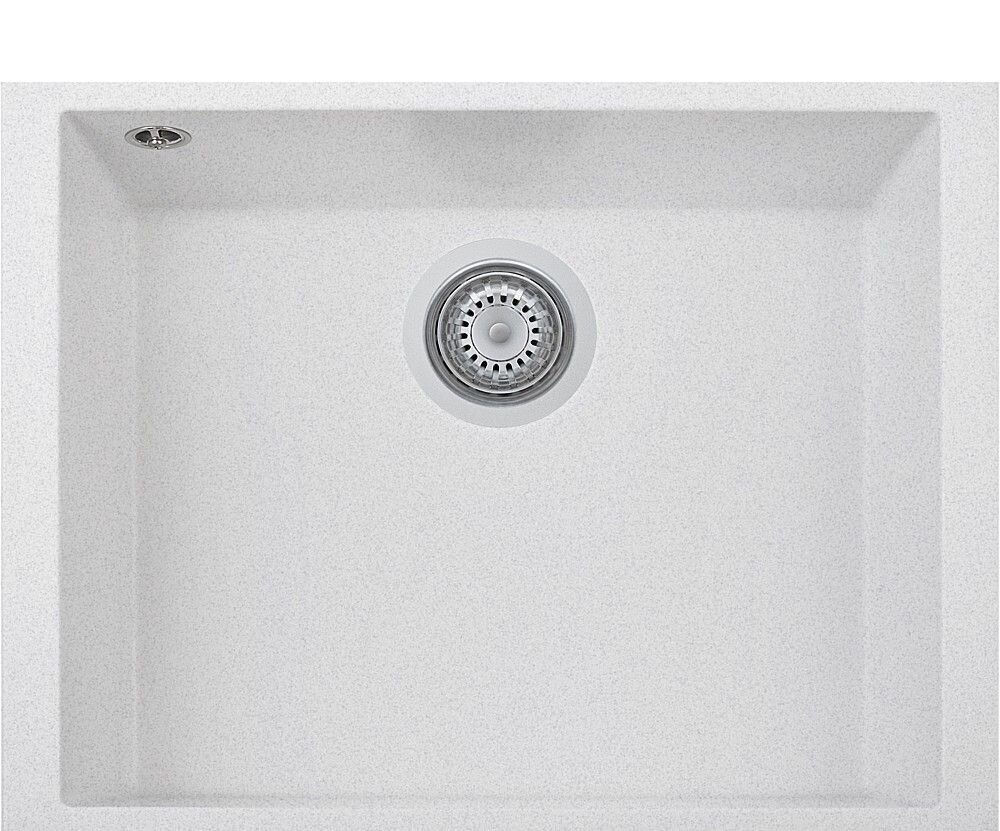 Plados Telma ON6010ST UG 90 - MICROULTRAGRANIT One Lavello 1 vasca cm. 60x44 - bianco opale