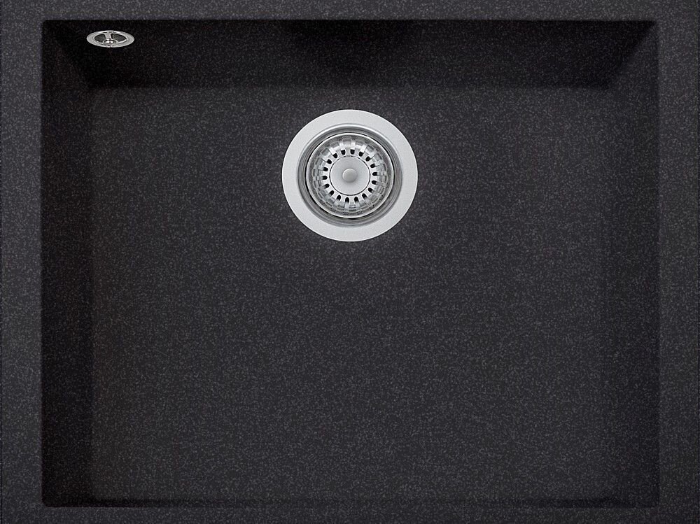 Plados Telma ON6010ST UG 95 - MICROULTRAGRANIT One Lavello 1 vasca 60 x 44 cm - nero ebony