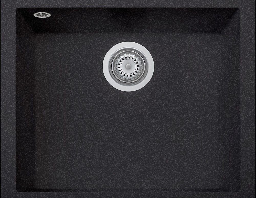 Plados Telma ON5610ST UG 95 - MICROULTRAGRANIT One Lavello 1 vasca 56 x 44 cm - nero ebony