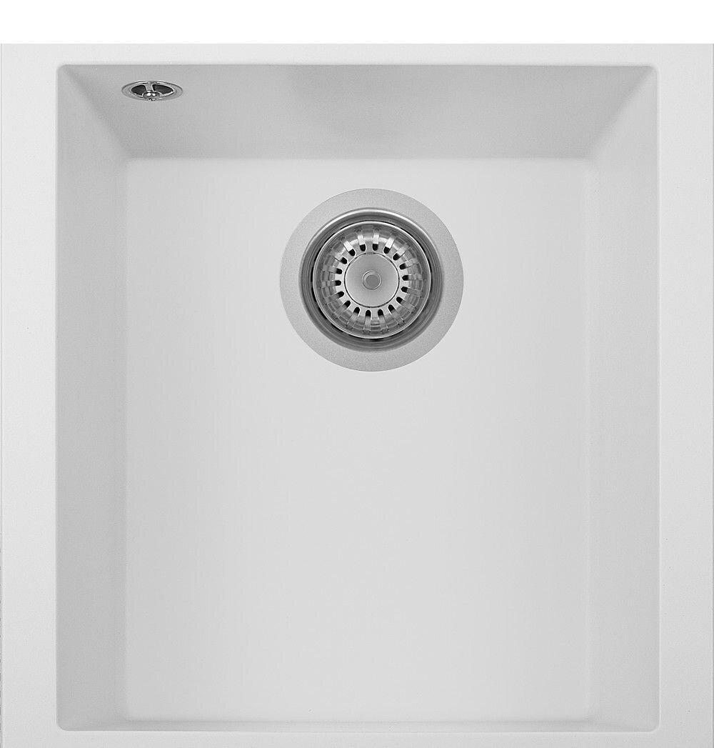 Plados Telma ON4110ST UG 58 - MICROULTRAGRANIT One Lavello 1 vasca cm. 41x44 - bianco latte