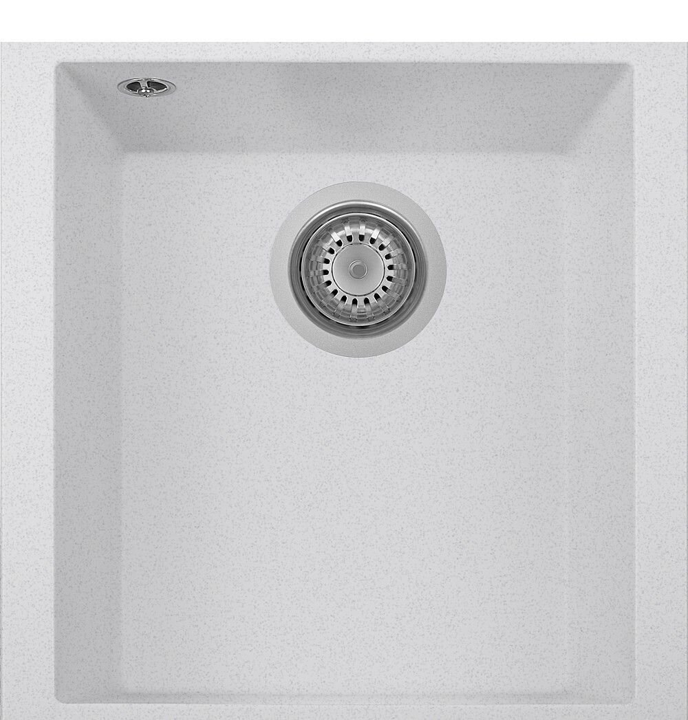 Plados Telma ON4110ST UG 90 - MICROULTRAGRANIT One Lavello 1 vasca cm. 41x44 - bianco opale