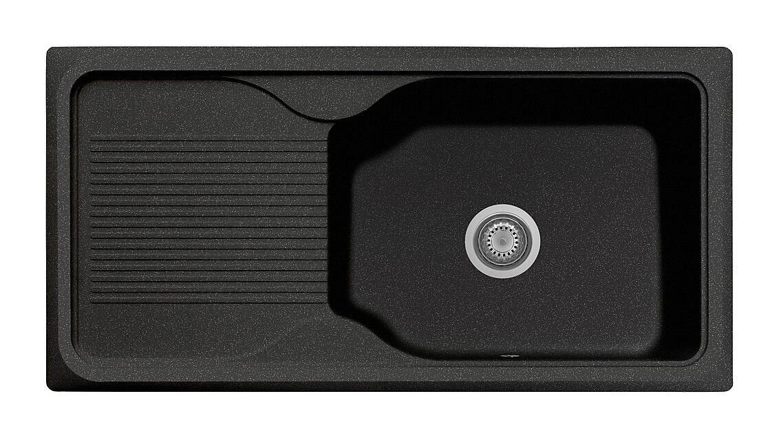 Plados Telma DB09910 UM 44 - ULTRAMETAL Harmony Lavello 1 vasca + gocciolatoio reversibile - nero