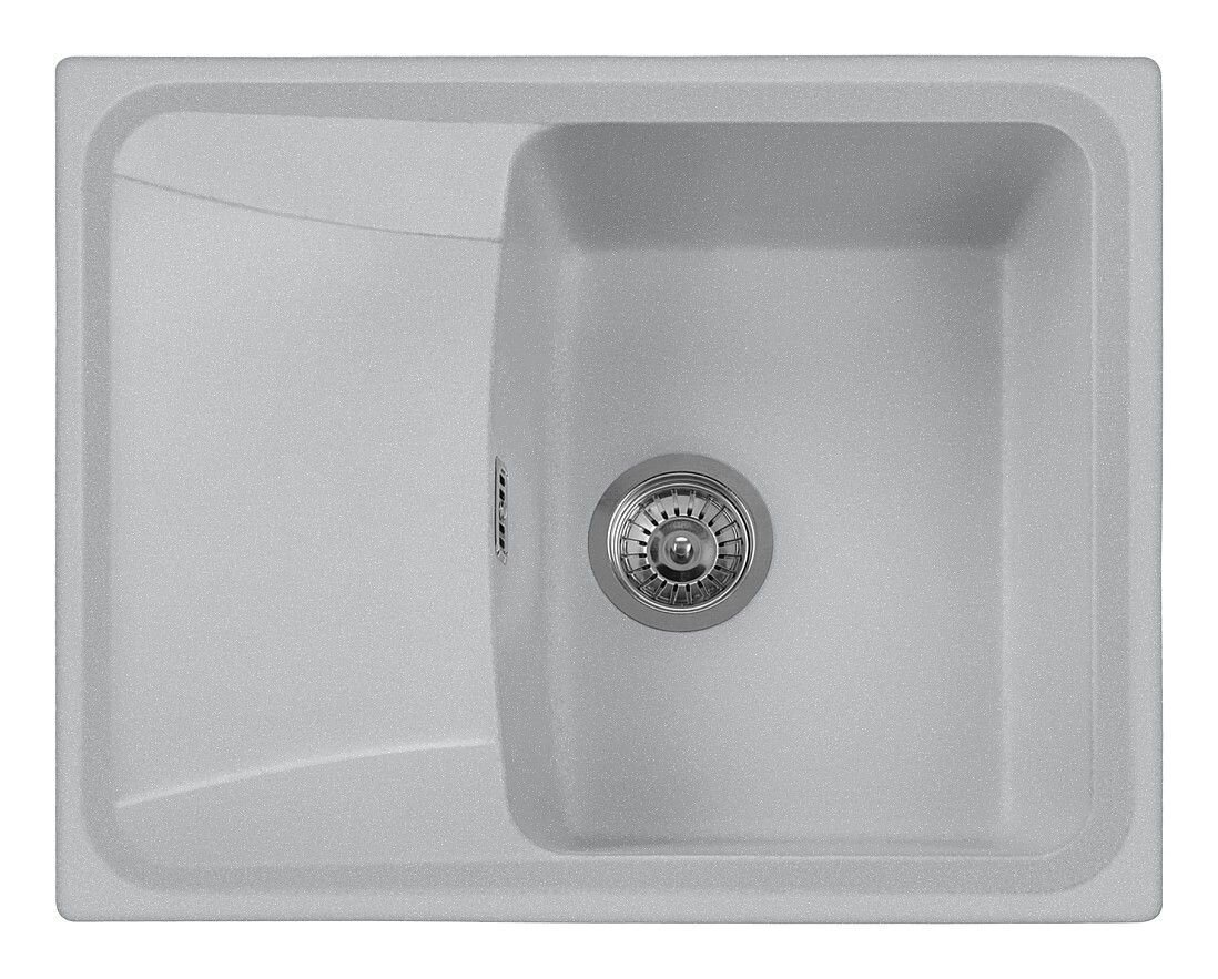 Plados Telma HR6150 UM 41 - ULTRAMETAL Roxana Lavello 1 vasca + gocciolatoio reversibile cm. 62x50 - alluminio