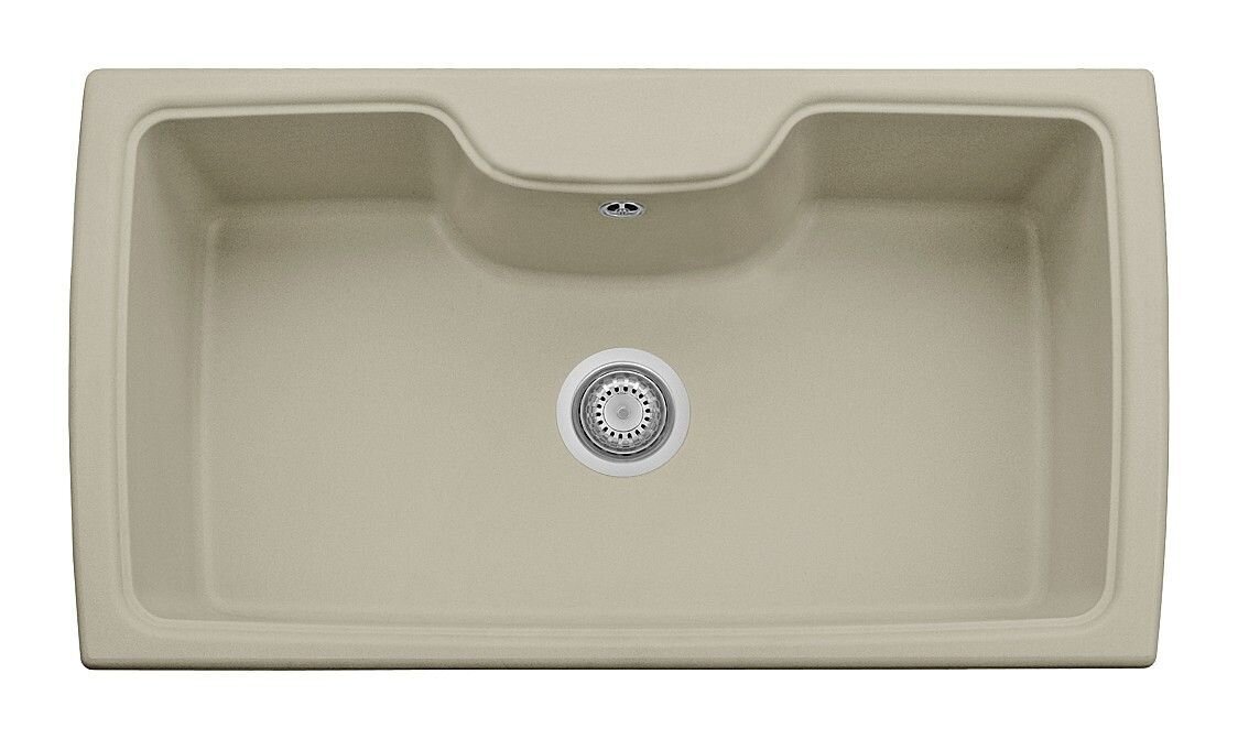 Plados Telma HR0860 UG 55 - MICROULTRAGRANIT Harmony Lavello 1 vasca cm. 88 x 50 - sahara