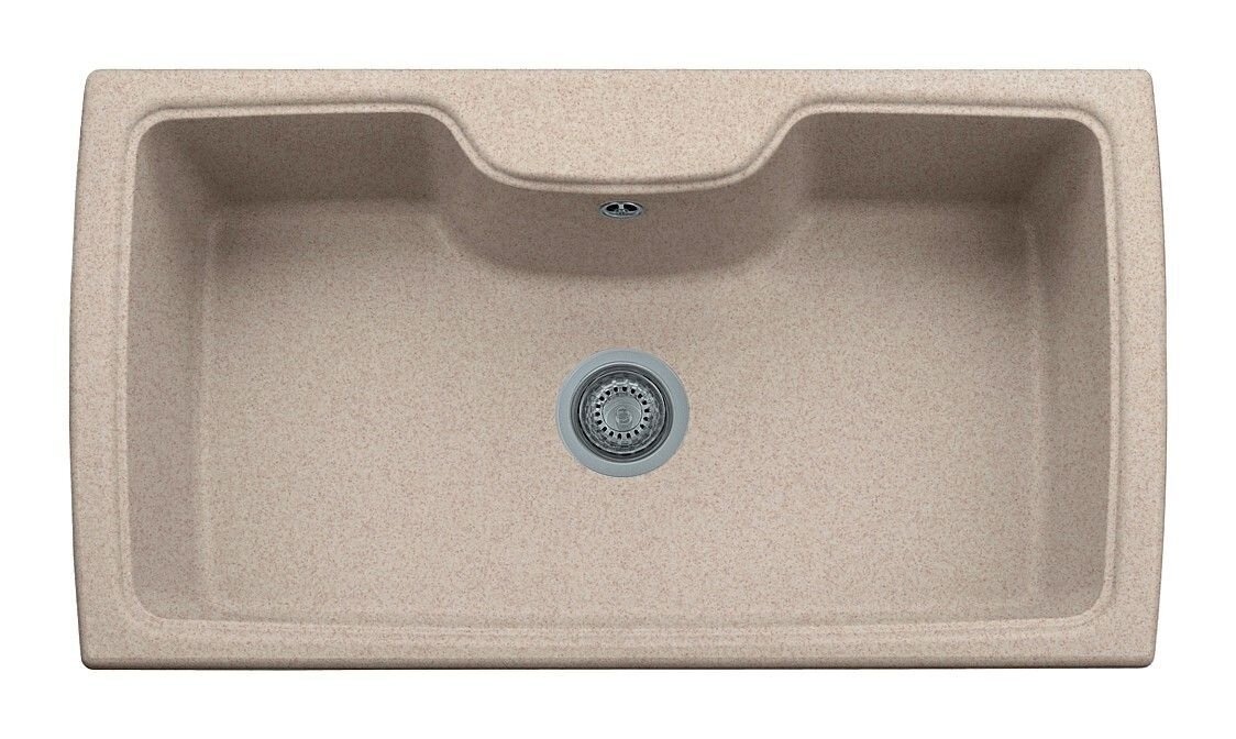 Plados Telma HR0860 UG 94 - MICROULTRAGRANIT Harmony Lavello 1 vasca cm. 88 x 50 - avena