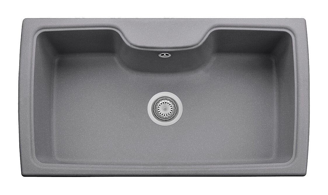 Plados Telma HR0860 UM 42 - ULTRAMETAL Harmony Lavello 1 vasca 88 x 50 cm - titanio