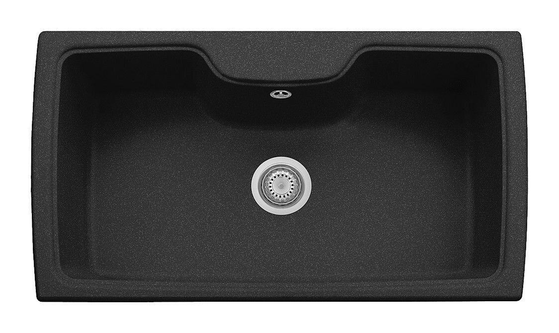 Plados Telma HR0860 UM 44 - ULTRAMETAL Harmony Lavello 1 vasca cm. 88 x 50 - nero