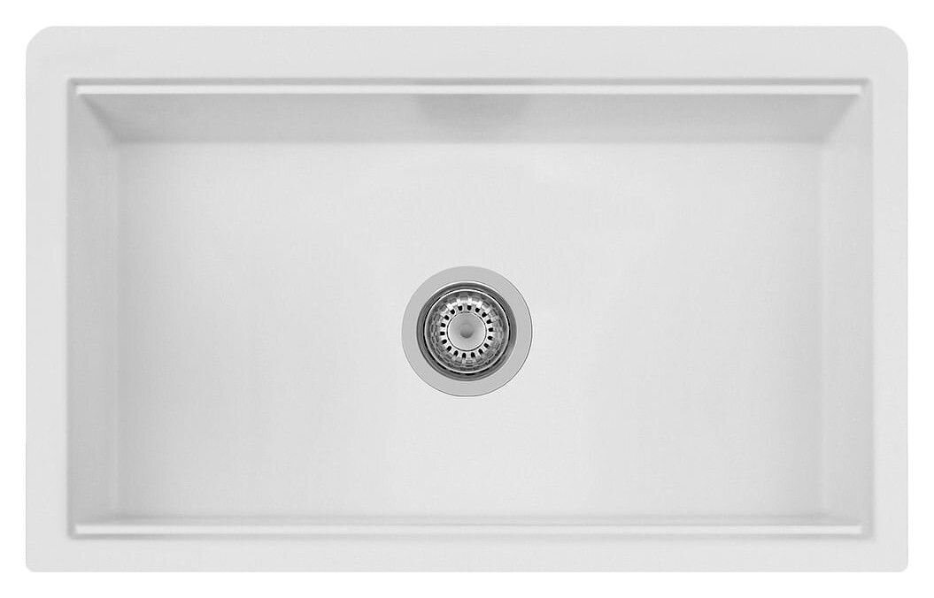 Plados Telma LX8410 UG 58 - MICROULTRAGRANIT Lux Lavello 1 vasca 84 x 52 cm - bianco latte