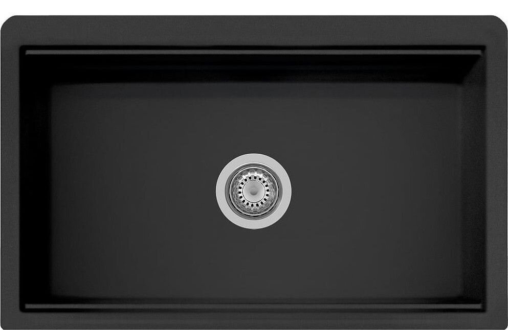 Plados Telma LX8410 UG 70 - MICROULTRAGRANIT Lux Lavello 1 vasca 84 x 52 cm - nero matt