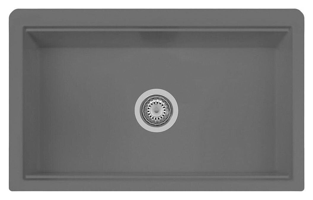 Plados Telma LX8410 UM 42 - ULTRAMETAL Lux Lavello 1 vasca 84 x 52 cm - titanio