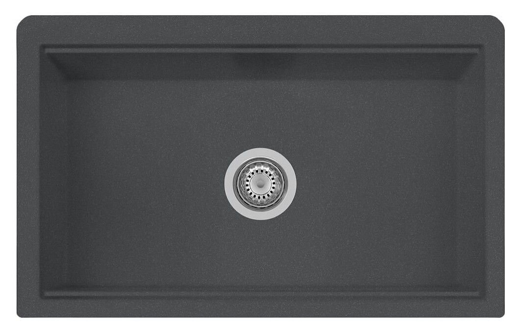 Plados Telma LX8410 UM 14 - ULTRAMETAL Lux Lavello 1 vasca cm. 84 x 52 - concrete