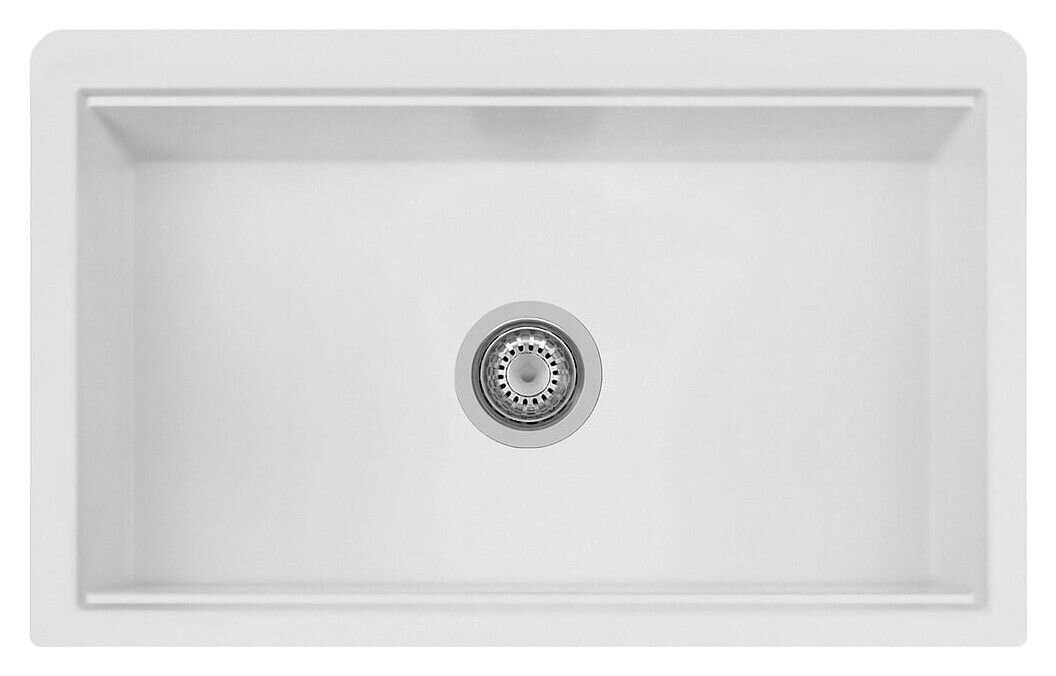 Plados Telma LX8410 NS N1 - NANOSTONE Lux Lavello 1 vasca cm. 84 x 52 - pure white