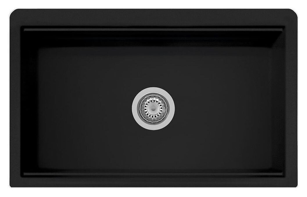 Plados Telma LX8410 NS N6 - NANOSTONE Lux Lavello 1 vasca cm. 84 x 52 - deep black