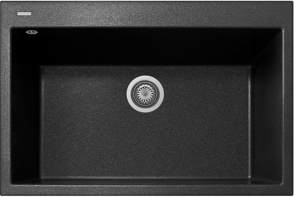 Plados Telma ON8410 UM 44 - ULTRAMETAL One Lavello 1 vasca cm. 84 x 56 - nero