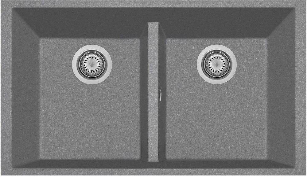 Plados Telma ON8420ST UM 42 - ULTRAMETAL One Lavello 2 vasche 84 x 47 cm - titanio