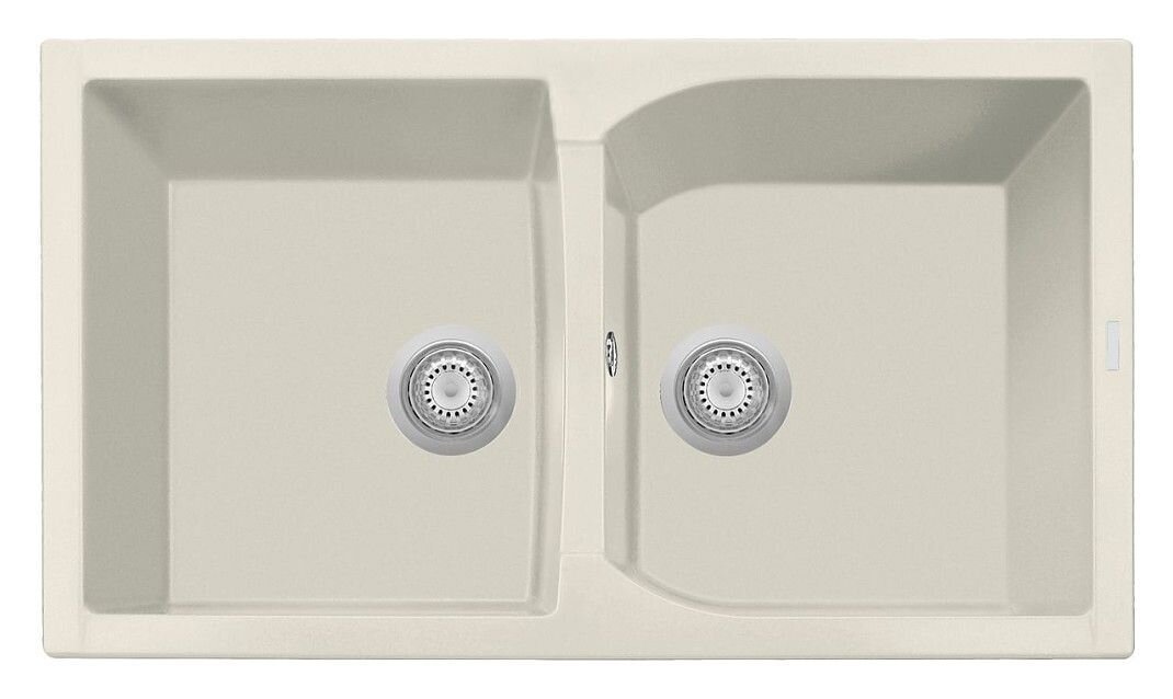 Plados Telma CX0862 UG 56 - MICROULTRAGRANIT Corax Lavello 2 vasche cm. 86 x 50 - jasmine